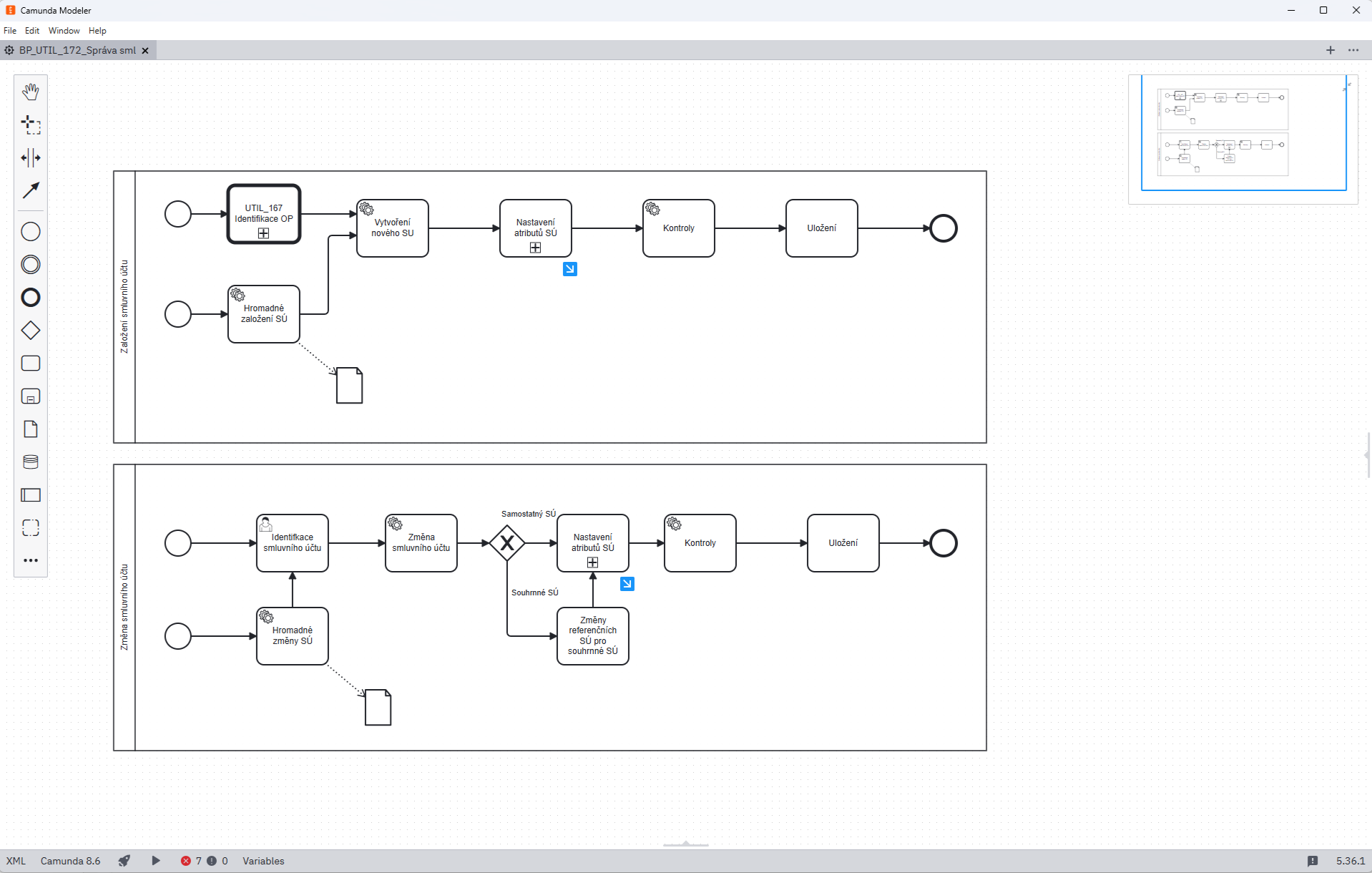 BPMN diagram in Camunda Modeler
